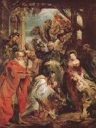 Peter Paul Rubens THe Adoration of The Magi (mk27) oil on canvas